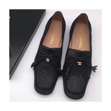 Chanel 2021 Women's Leather Flat - 샤넬 2021 여성용 레더 플렛,Size(225