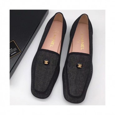 Chanel 2021 Women's Leather Flat - 샤넬 2021 여성용 레더 플렛,Size(225