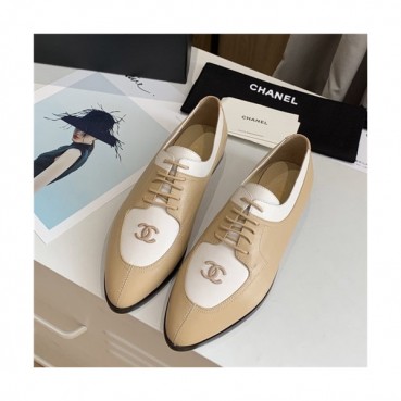 Chanel 2020 Women's Leather Flat - 샤넬 2020 여성용 레더 플렛,Size(225