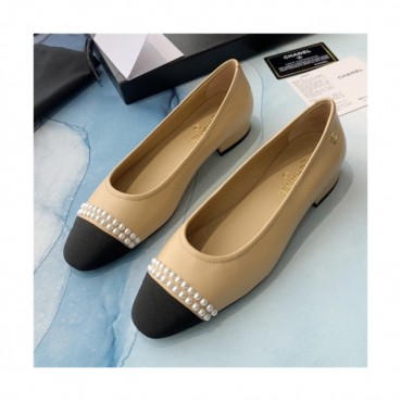 Chanel 2020 Women's Leather Flat - 샤넬 2020 여성용 레더 플렛,Size(225