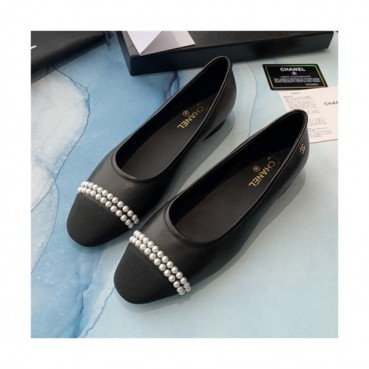Chanel 2020 Women's Leather Flat - 샤넬 2020 여성용 레더 플렛,Size(225