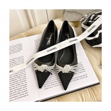 Chanel 2020 Women's Leather Flat - 샤넬 2020 여성용 레더 플렛,Size(225