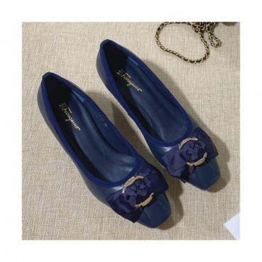 Salvatore Ferragamo 2020 Women's Leather Flat - 페라가모 2020 여성용 레더 플렛,Size(225