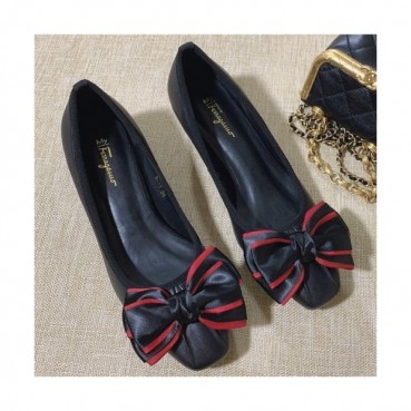 Salvatore Ferragamo 2020 Women's Leather Flat - 페라가모 2020 여성용 레더 플렛,Size(225