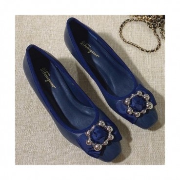 Salvatore Ferragamo 2020 Women's Leather Flat - 페라가모 2020 여성용 레더 플렛,Size(225