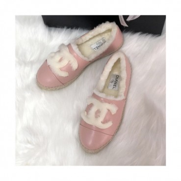 Chanel 2020 Women's Leather Wool Flat - 샤넬 2020 여성용 레더 울 를렛,Size(225