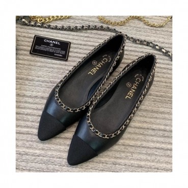 Chanel 2020 Women's Leather Flat - 샤넬 2020 여성용 레더 플렛,CHAS0466,Size(225