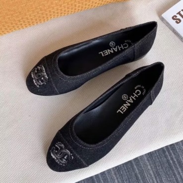 Chanel 2020 Women's Denim Flat - 샤넬 2020 여성용 데님 플렛 CHAS0461,Size(225