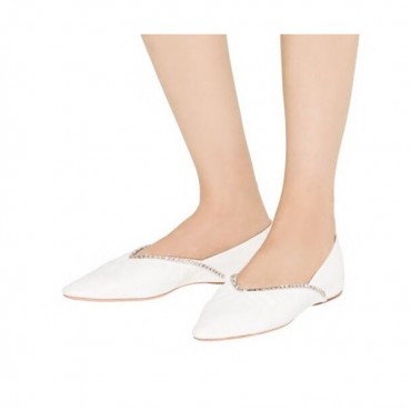 Miumiu 2020 Ladies Leather Flat Shoes - 미우미우 2020 여성용 레더 플랫 슈즈 MIUS0079.Size(225 