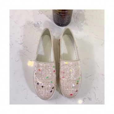 Chanel 2019 Ladies Tweed & PVC Slip On - 샤넬 2019 여성용 트위드&PVC 슬립온 CHAS0374.Size(225 