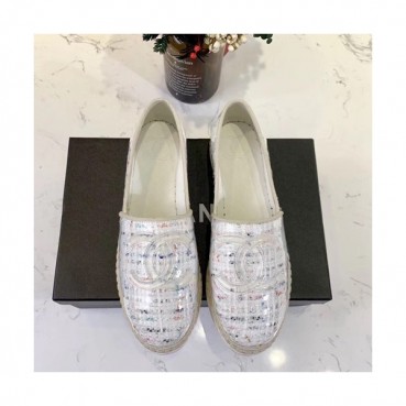 Chanel 2019 Ladies Tweed & PVC Slip On - 샤넬 2019 여성용 트위드&PVC 슬립온 CHAS0372.Size(225 