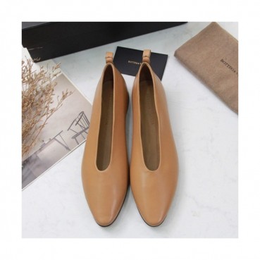 Bottega Veneta 2019 Ladies Leather Flat Shoes - 보테가베네타 2019 여성용 레더 플랫 슈즈 BVS0046,Size(225 