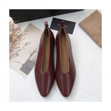 Bottega Veneta 2019 Ladies Leather Flat Shoes - 보테가베네타 2019 여성용 레더 플랫 슈즈 BVS0043,Size(225 