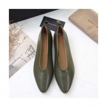 Bottega Veneta 2019 Ladies Leather Flat Shoes - 보테가베네타 2019 여성용 레더 플랫 슈즈 BVS0042,Size(225 