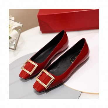 Roger Vivier 2019 Ladies Leather Flat Shoes - 로저비비에 2019 여성용 레더 플랫슈즈 RVS0076.Size(225 