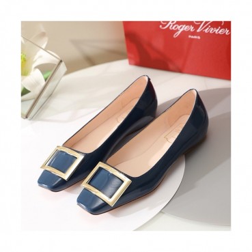 Roger Vivier 2019 Ladies Leather Flat Shoes - 로저비비에 2019 여성용 레더 플랫슈즈 RVS0075.Size(225 