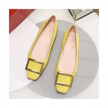 Roger Vivier 2019 Ladies Leather Flat Shoes - 로저비비에 2019 여성용 레더 플랫슈즈 RVS0073.Size(225 