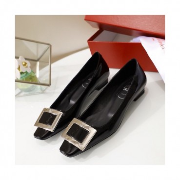 Roger Vivier 2019 Ladies Leather Flat Shoes - 로저비비에 2019 여성용 레더 플랫슈즈 RVS0071.Size(225 