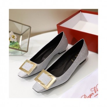 Roger Vivier 2019 Ladies Leather Flat Shoes - 로저비비에 2019 여성용 레더 플랫슈즈 RVS0069,Size(225 