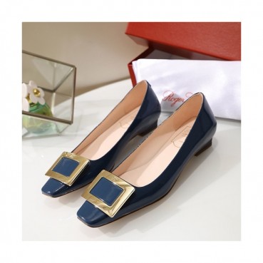 Roger Vivier 2019 Ladies Leather Flat Shoes - 로저비비에 2019 여성용 레더 플랫슈즈 RVS0067.Size(225 