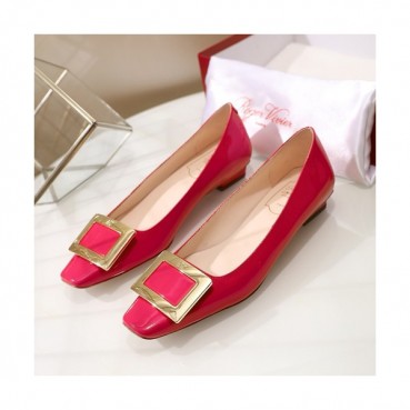 Roger Vivier 2019 Ladies Leather Flat Shoes - 로저비비에 2019 여성용 레더 플랫슈즈 RVS0066.Size(225 
