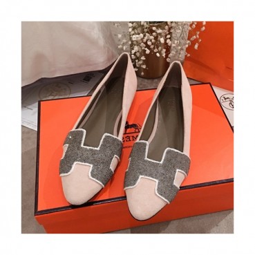 Hermes  2019 Ladies Suede Flat Shoes - 에르메스 2019 여성용 스웨이드 스웨이드 슈즈 HERS0125,Size(225