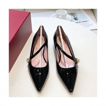 Roger Vivier 2019 Ladies Leather Flat Shoes - 로저비비에 2019 여성용 레더 플랫슈즈 RVS0051.Size(220 