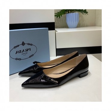 Prada 2019 Ladies Leather Flat Shoes - 프라다 2019 여성용 레더 플랫슈즈 PRAS0026.Size(225 