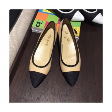 Chanel 2019 Ladies Leather Flat Shoes - 샤넬 2019 여성용 레더 플랫 슈즈 CHAS0159,Size(225 