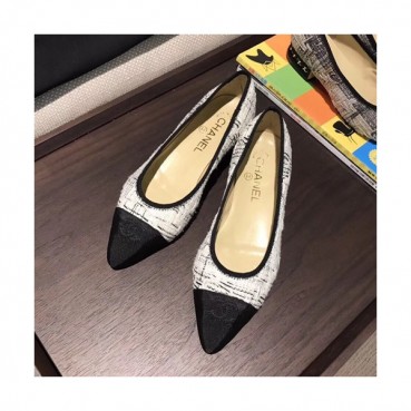 Chanel 2019 Ladies Tweed Flat Shoes - 샤넬 2019 여성용 트위드 플랫 슈즈 CHAS0158,Size(225 