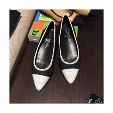 Chanel 2019 Ladies Denim Flat Shoes - 샤넬 2019 여성용 데님 플랫 슈즈 CHAS0156,Size(225 
