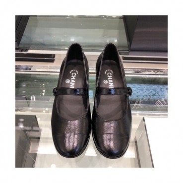 Chanel 2019 Ladies Leather Middle Heel Ballet Shoes - 샤넬 2019 여성용 레더 미들힐 발렛 슈즈,CHAS0146.Size(225 