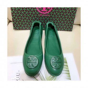 Tory  Burch 2019 Ladies Initial Logo Leather Ballet Flat Shoes - 토리버치 2019 여성용 이니셜 로고 레더 발렛 플랫 슈즈 TBS0019,Size(220 