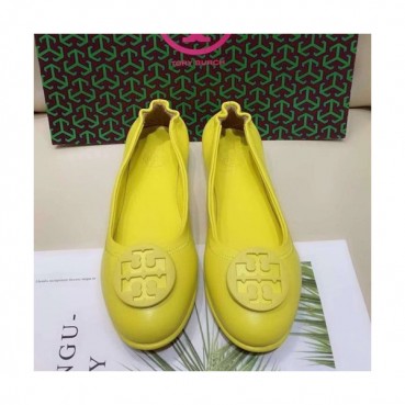 Tory  Burch 2019 Ladies Initial Logo Leather Ballet Flat Shoes - 토리버치 2019 여성용 이니셜 로고 레더 발렛 플랫 슈즈 TBS0018,Size(220 