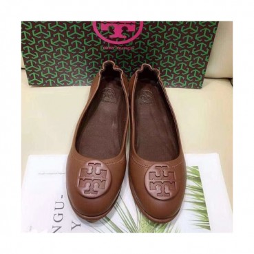 Tory  Burch 2019 Ladies Initial Logo Leather Ballet Flat Shoes - 토리버치 2019 여성용 이니셜 로고 레더 발렛 플랫 슈즈 TBS0016,Size(220 