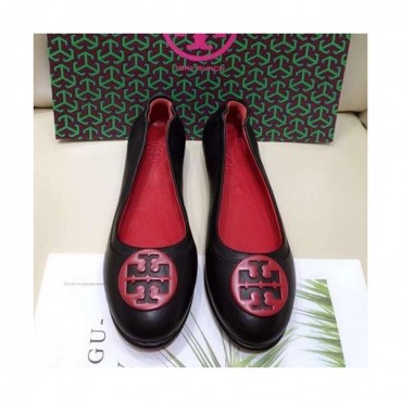 Tory  Burch 2019 Ladies Initial Logo Leather Ballet Flat Shoes - 토리버치 2019 여성용 이니셜 로고 레더 발렛 플랫 슈즈 TBS0011,Size(220 
