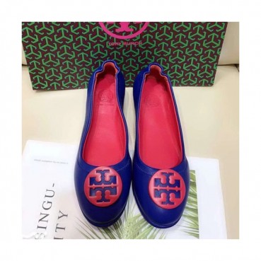 Tory  Burch 2019 Ladies Initial Logo Leather Ballet Flat Shoes - 토리버치 2019 여성용 이니셜 로고 레더 발렛 플랫 슈즈 TBS0010,Size(220 