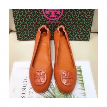 Tory  Burch 2019 Ladies Initial Logo Leather Ballet Flat Shoes - 토리버치 2019 여성용 이니셜 로고 레더 발렛 플랫 슈즈 TBS0007,Size(220 
