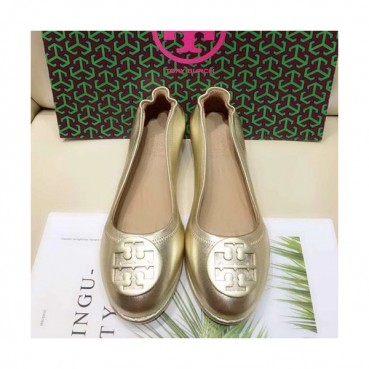 Tory  Burch 2019 Ladies Initial Logo Leather Ballet Flat Shoes - 토리버치 2019 여성용 이니셜 로고 레더 발렛 플랫 슈즈 TBS0006,Size(220 