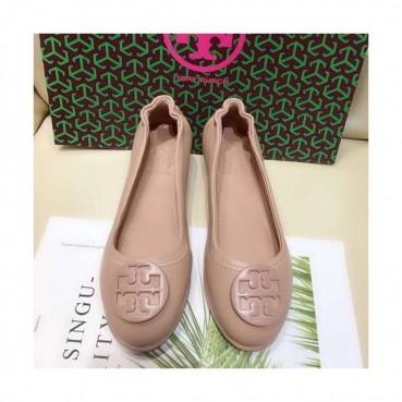 Tory  Burch 2019 Ladies Initial Logo Leather Ballet Flat Shoes - 토리버치 2019 여성용 이니셜 로고 레더 발렛 플랫 슈즈 TBS0005,Size(220 