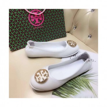 Tory  Burch 2019 Ladies Initial Logo Leather Ballet Flat Shoes - 토리버치 2019 여성용 이니셜 로고 레더 발렛 플랫 슈즈 TBS0002,Size(220 