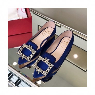 Roger Vivier 2019 Ladies Silk Flat Shoes - 로저비비에 2019 여성용 실크 플랫슈즈 RVS0032.Size(225 