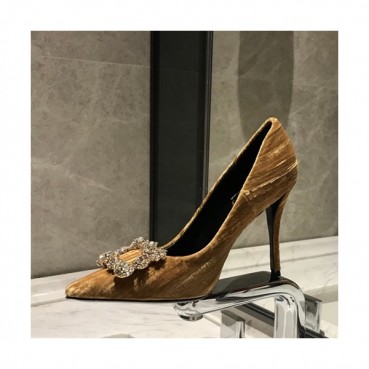 Roger Vivier 2019 Ladies Velvet Pumps Heel / Flat Shoes - 로저비비에 2019 여성용 벨벳 펌프스 힐 / 플랫슈즈 RVS0030.Size(225 