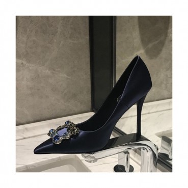 Roger Vivier 2019 Ladies Silk Pumps Heel / Flat Shoes - 로저비비에 2019 여성용 실크 펌프스 힐 / 플랫슈즈 RVS0026.Size(225 