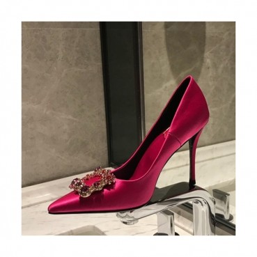 Roger Vivier 2019 Ladies Silk Pumps Heel / Flat Shoes - 로저비비에 2019 여성용 실크 펌프스 힐 / 플랫슈즈 RVS0024.Size(225 