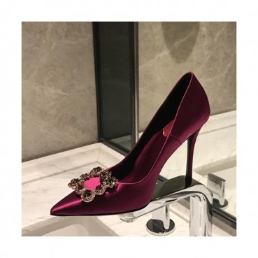 Roger Vivier 2019 Ladies Silk Pumps Heel / Flat Shoes - 로저비비에 2019 여성용 실크 펌프스 힐 / 플랫슈즈 RVS0023.Size(225 