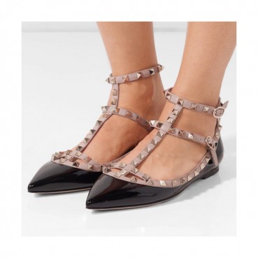 Valentino Womens Rock Stud Flat Shoes - 발렌티노 여성 락스터드 플랫 슈즈 