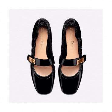 Miumiu 2019 Ladies Metal Logo Patent Ballet Shoes - 미우미우 여성 메탈로고 페이던트 발렛슈즈 Miu0143x.Size(225 