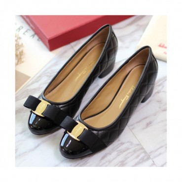 Ferragamo 2019 Womens Ribbon Metal Logo Ballet Shoes - 페라가모 여성 리본 메탈 로고 발렛 슈즈 Fer0248x.Size(225 