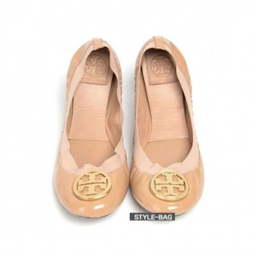 Tory  Burch 2019 Women's Initial Logo Leather  Flat Shoes - 토리버치 여성 이니셜 로고 레더 플랫 슈즈 Tor003x.Size(225 